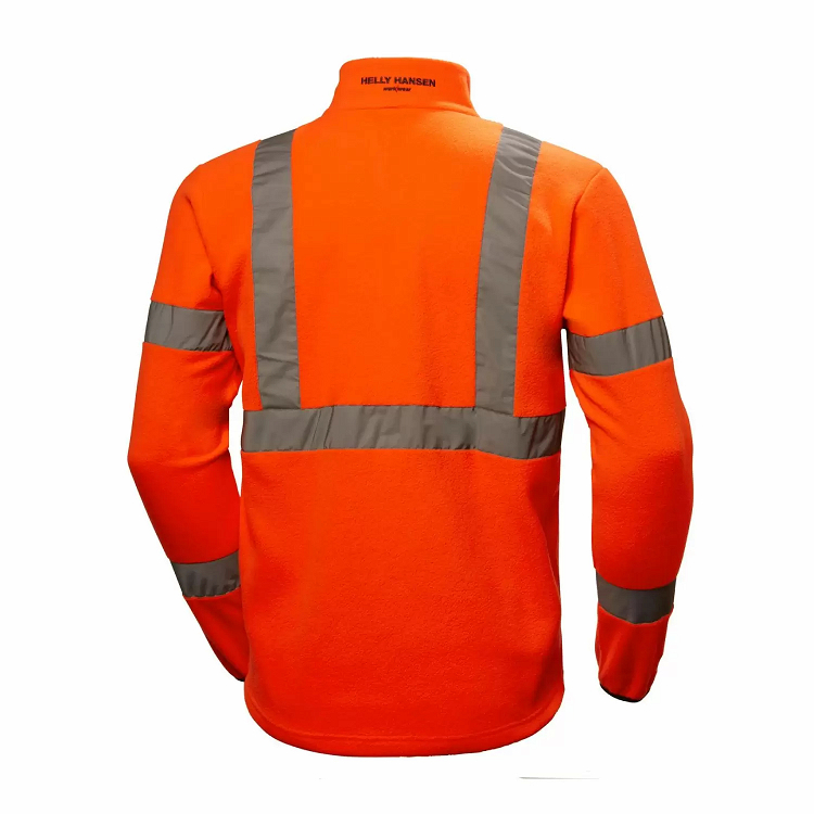 Helly Hansen Addvis Τζάκετ Υψηλής Ευκρίνειας από το Molossos Wear, χρώμα fluo orange, πίσω όψη.