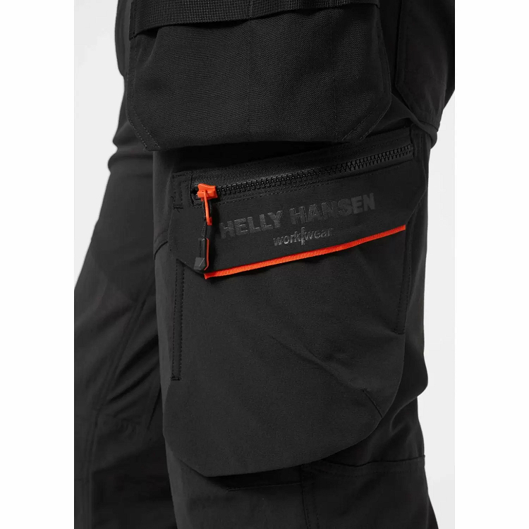 Helly Hansen Kensington 77570 Παντελόνι Εργασίας από το Molossos Wear, χρώμα black, λεπτομέρειες τσέπης.