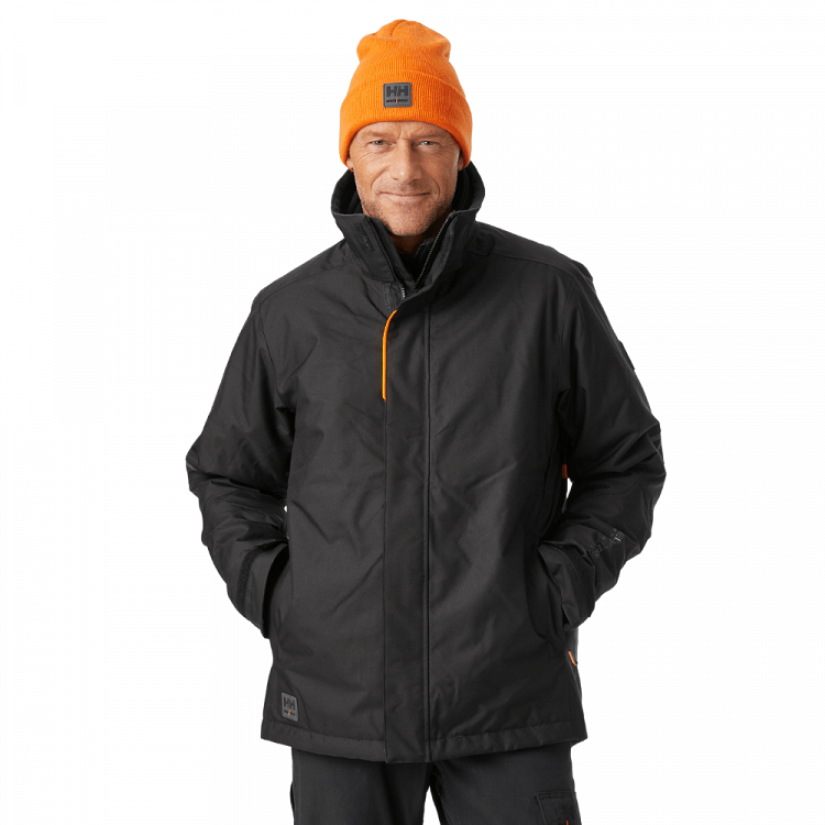HELLY HANSEN KENSINGTON WINTER JACKET 71345 BLACK MOLOSSOS