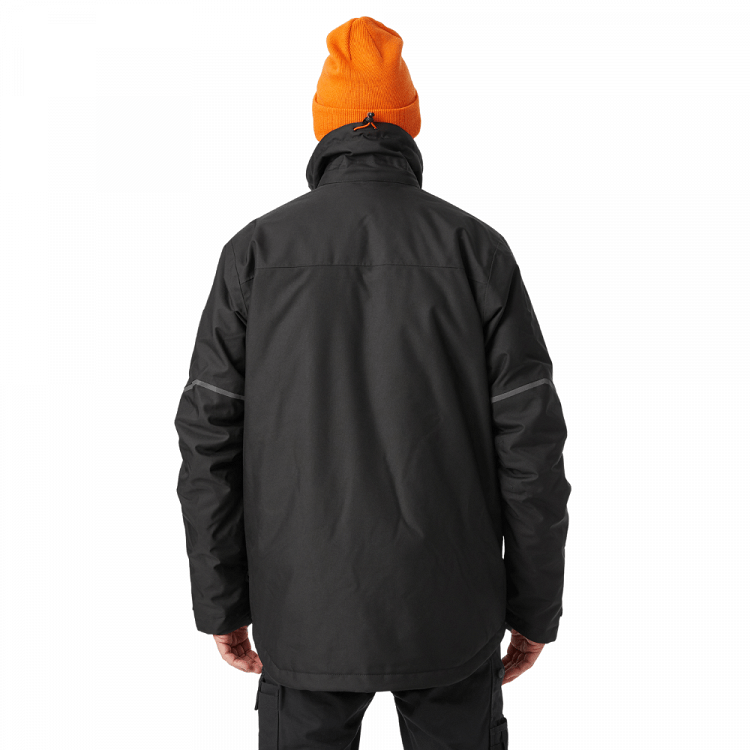 HELLY HANSEN KENSINGTON WINTER JACKET 71345 BLACK MOLOSSOS