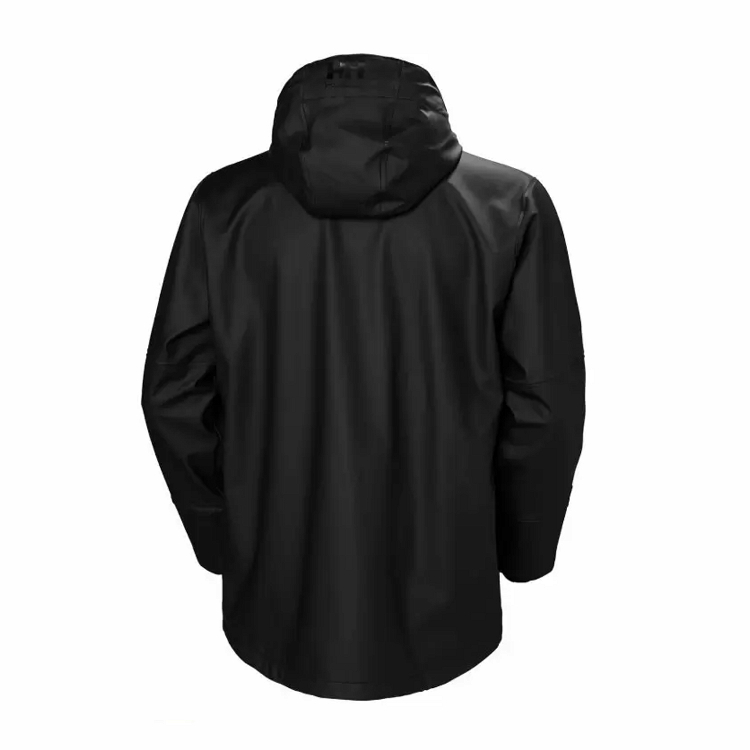 Helly Hansen Storm Αδιάβροχο Μπουφάν Εργασίας από το Molossos Wear, χρώμα black, πίσω όψη.