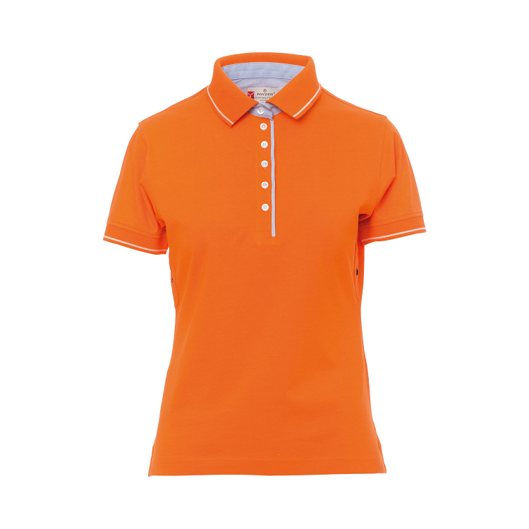 PAYPER LEEDS ORANGE, Γυναικείο Polo T-shirt, πορτοκαλί χρώμα