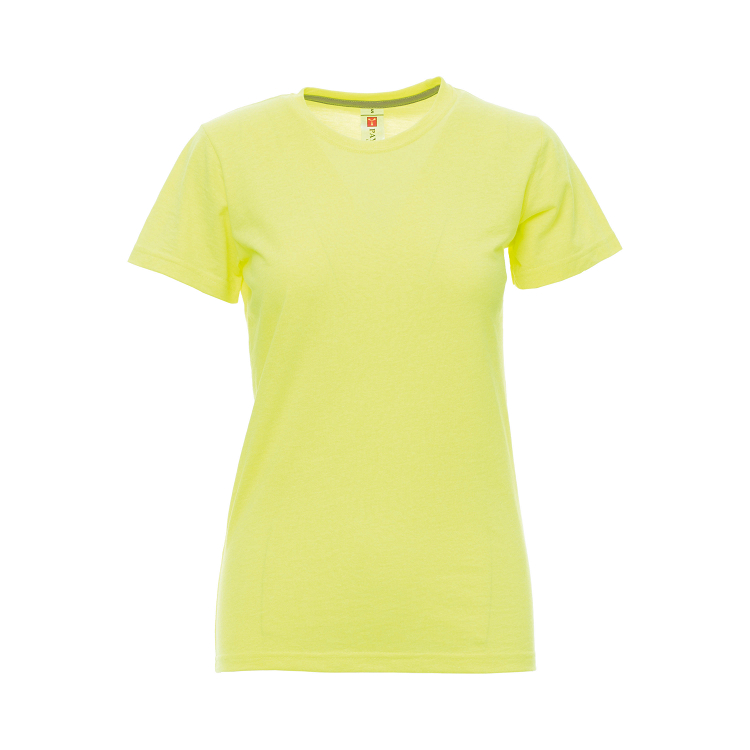 PAYPER SUNSET LADY FLUO, Γυναικείο T shirt φλουο, κιτρινη γυναικεια μπλουζα, νουμερα XS-2XL