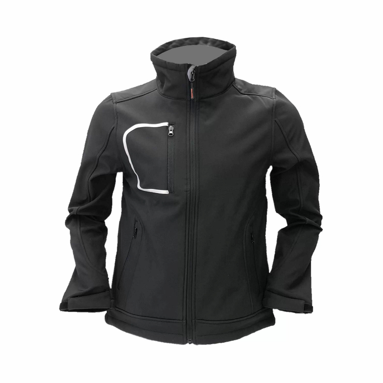 Ανδρικό Soft-Shell Molossos Comfy από το Molossos Wear, χρώμα black, με εσωτερική επένδυση fleece.