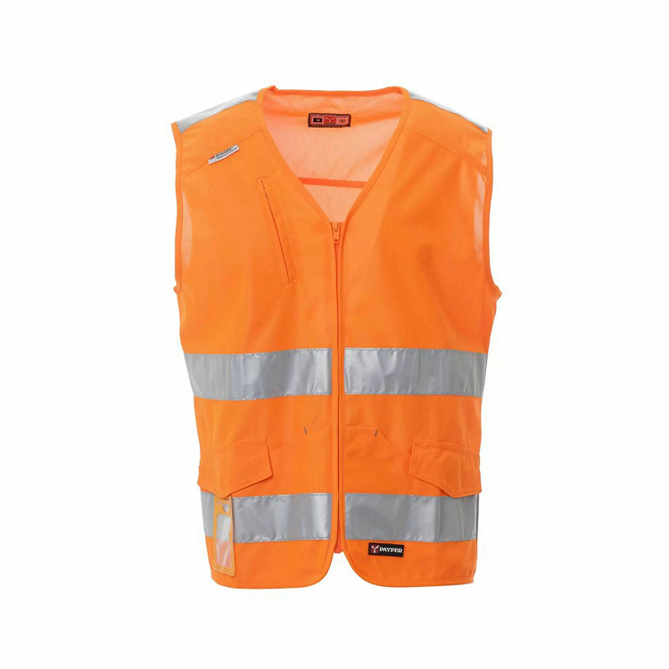 Γιλέκο Υψηλής Ευκρίνειας Payper Expert από το Molossos Wear, χρώμα Fluo Orange.